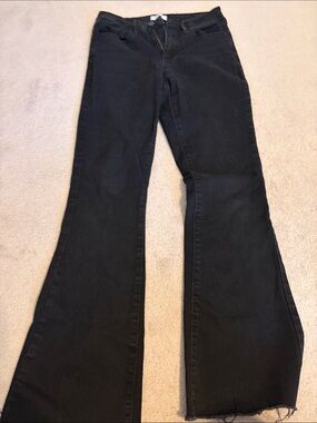 YMI Black Wide Leg Flare Jeans